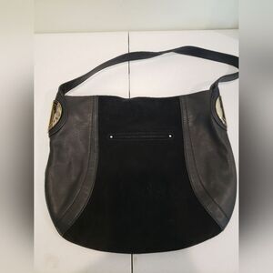 B Makosky Suede And Leather Bag
